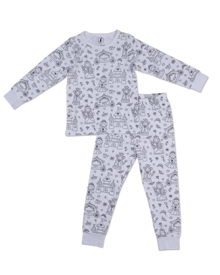 Long Sleeve Coloring Pyjamas