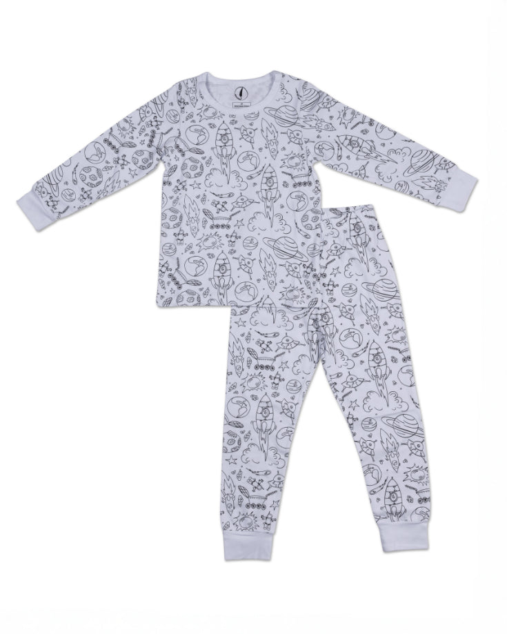 Long Sleeve Coloring Pyjamas
