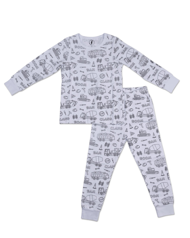 Long Sleeve Coloring Pyjamas