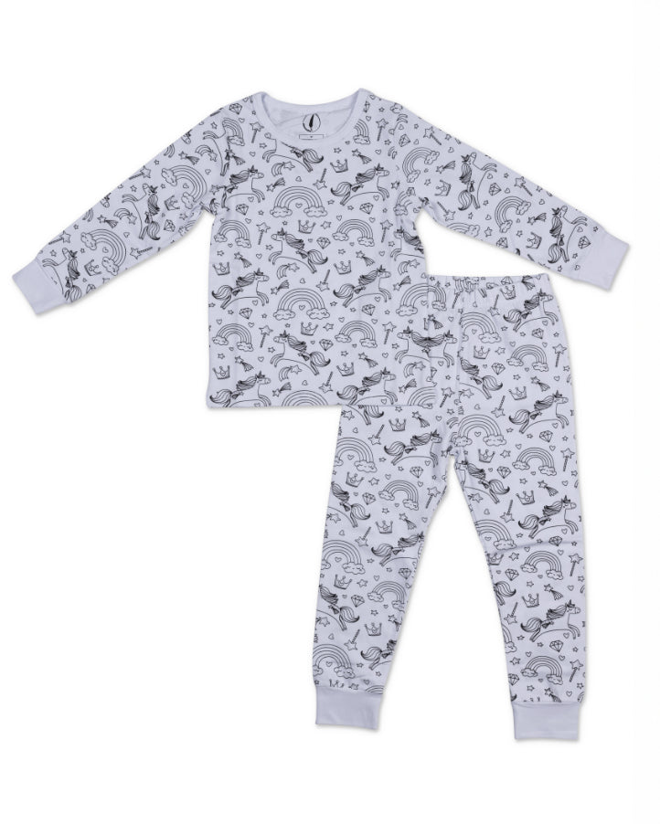 Long Sleeve Coloring Pyjamas