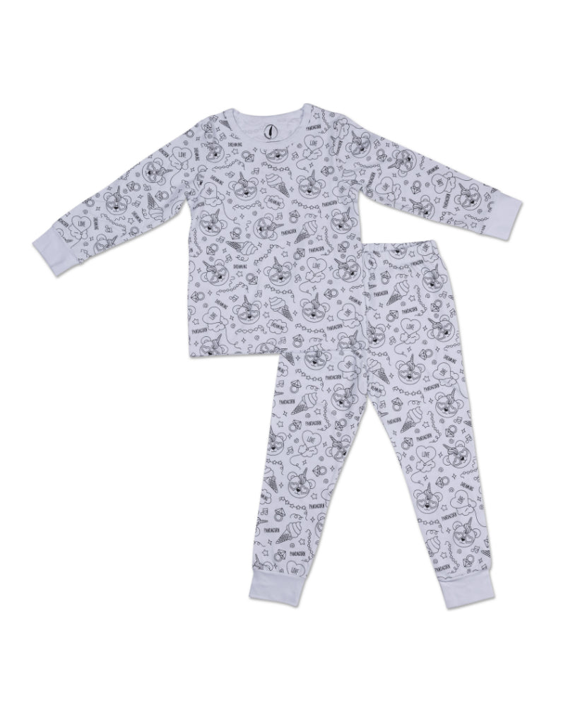 Long Sleeve Coloring Pyjamas