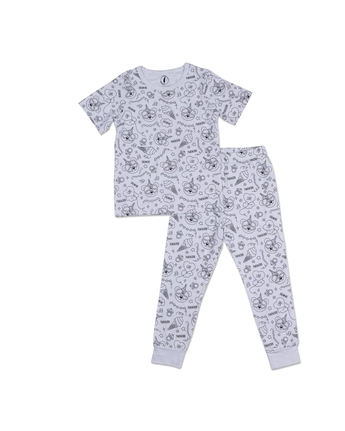 Short Sleeve Coloring Pyjamas