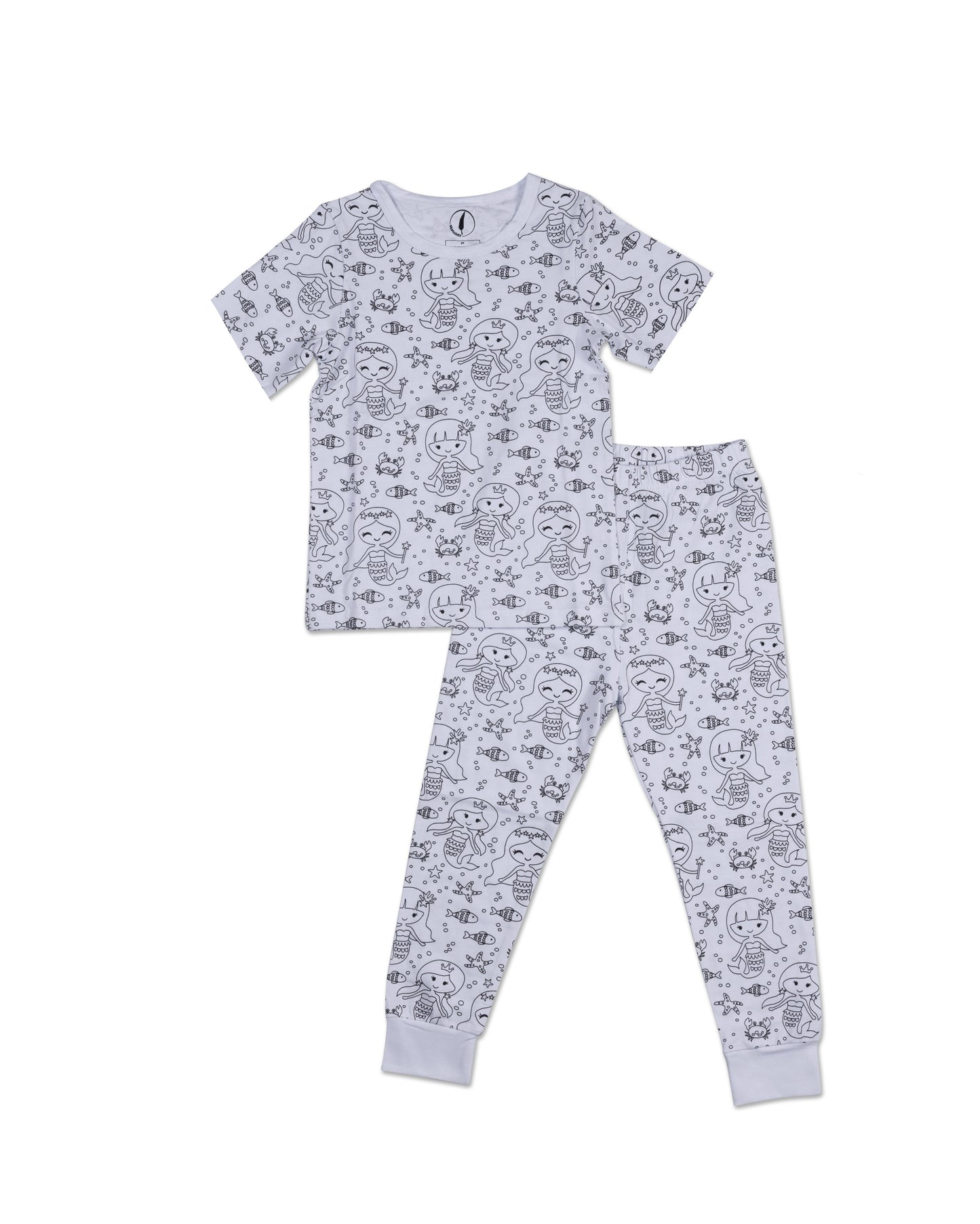 Short Sleeve Coloring Pyjamas