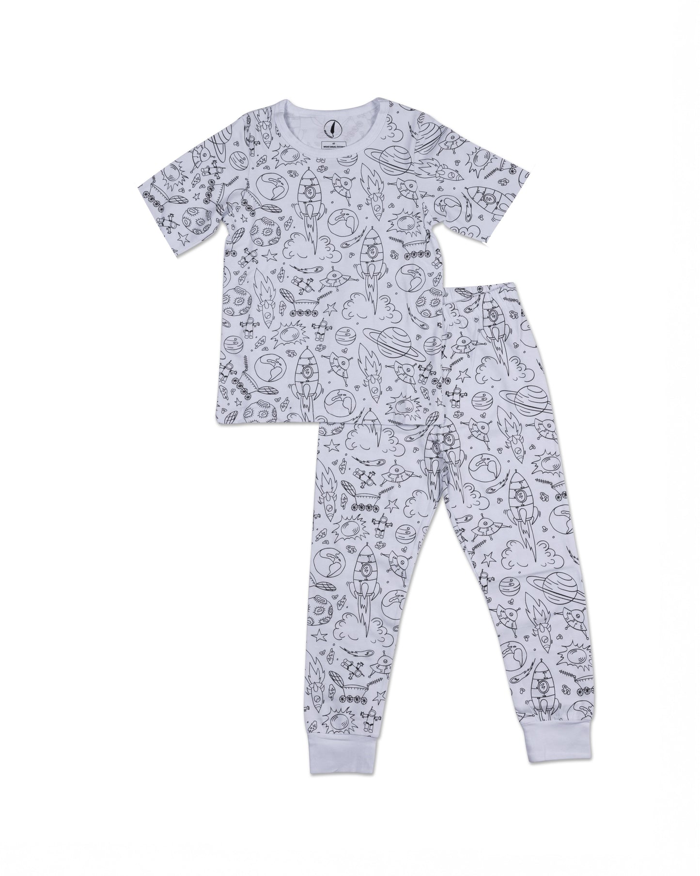 Short Sleeve Coloring Pyjamas