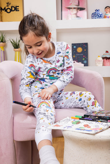 Long Sleeve Coloring Pyjamas